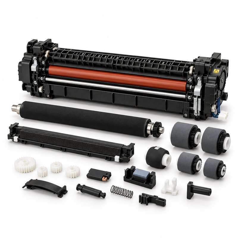 Printer maintenance kits for HP and Lexmark MICR-compatible laser printers
