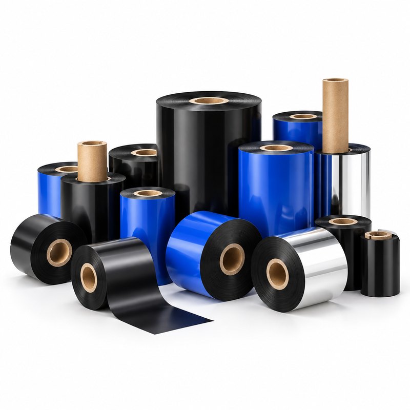 Thermal transfer ribbons for industrial label printing and barcoding